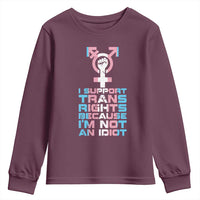 Trans Ally Youth Sweatshirt Transgender Pride Flag Support