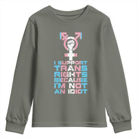 Trans Ally Youth Sweatshirt Transgender Pride Flag Support