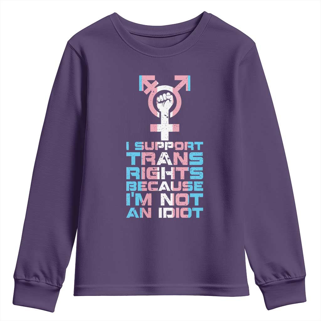 Trans Ally Youth Sweatshirt Transgender Pride Flag Support