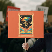 Shade Never Made Anybody Less Gay Protest Sign Funny Skeleton Rainbow Pride Month - Wonder Print Shop