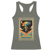 Shade Never Made Anybody Less Gay Racerback Tank Top Funny Skeleton Rainbow Pride Month - Wonder Print Shop