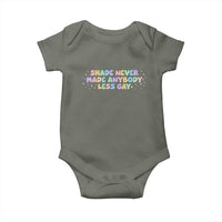 Shade Never Made Anybody Less Gay Baby Onesie LGBTQ Pride - Wonder Print Shop