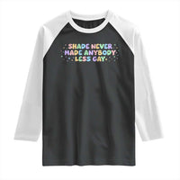 Shade Never Made Anybody Less Gay Raglan Shirt LGBTQ Pride - Wonder Print Shop