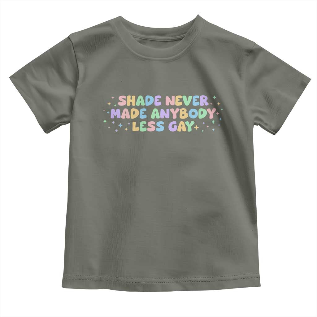 Shade Never Made Anybody Less Gay Toddler T Shirt LGBTQ Pride - Wonder Print Shop