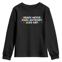 Shade Never Made Anybody Less Gay Youth Sweatshirt LGBTQ Pride - Wonder Print Shop