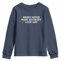 Shade Never Made Anybody Less Gay Youth Sweatshirt LGBTQ Pride - Wonder Print Shop