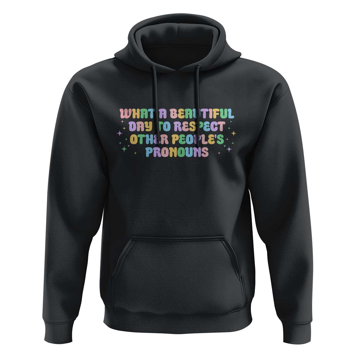 Equality Pride Hoodie Respect Other People's Pronouns LGBT LGBTQ Pride Ally - Wonder Print Shop