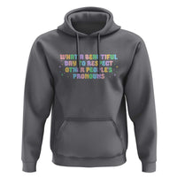 Equality Pride Hoodie Respect Other People's Pronouns LGBT LGBTQ Pride Ally - Wonder Print Shop
