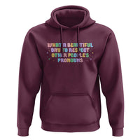 Equality Pride Hoodie Respect Other People's Pronouns LGBT LGBTQ Pride Ally - Wonder Print Shop