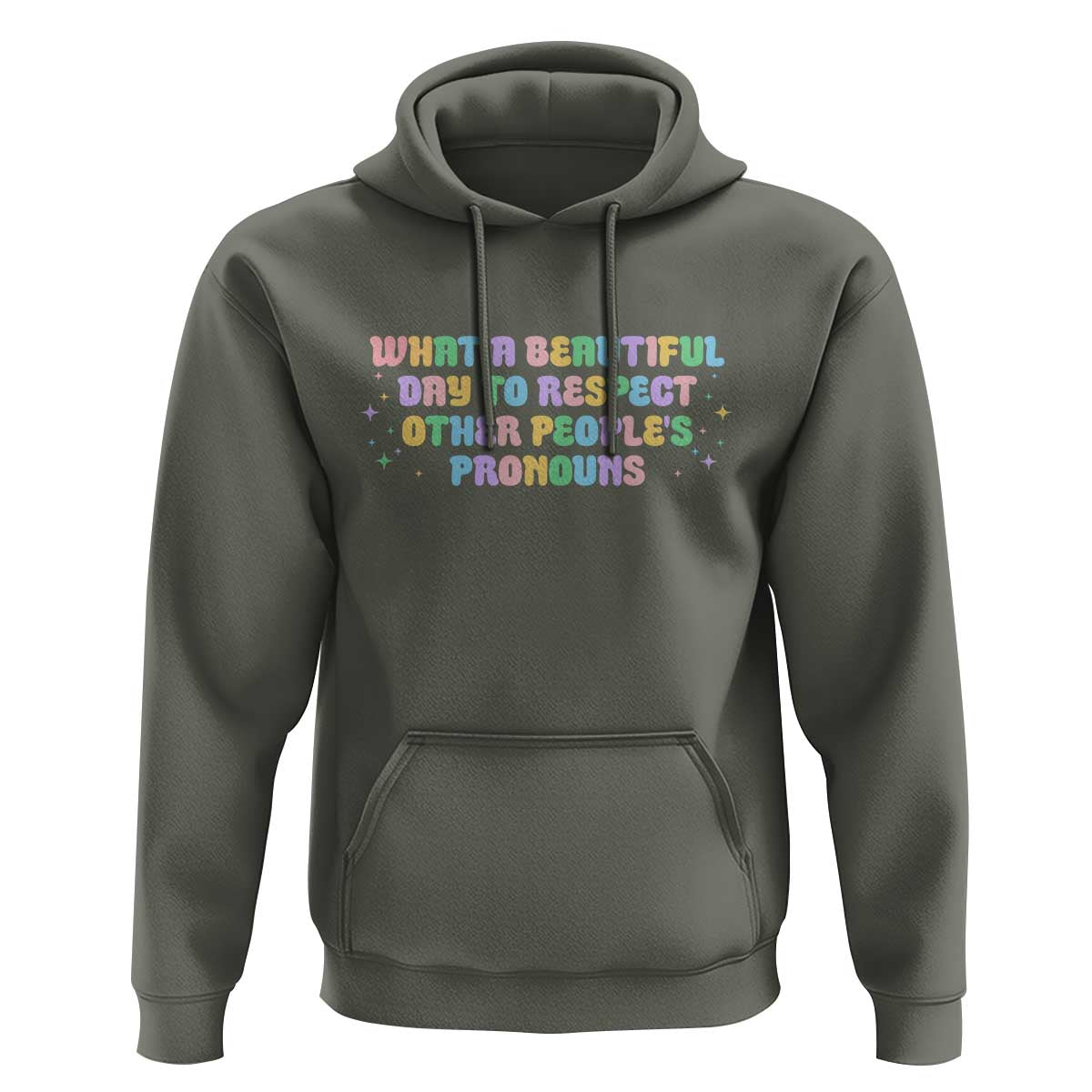 Equality Pride Hoodie Respect Other People's Pronouns LGBT LGBTQ Pride Ally - Wonder Print Shop