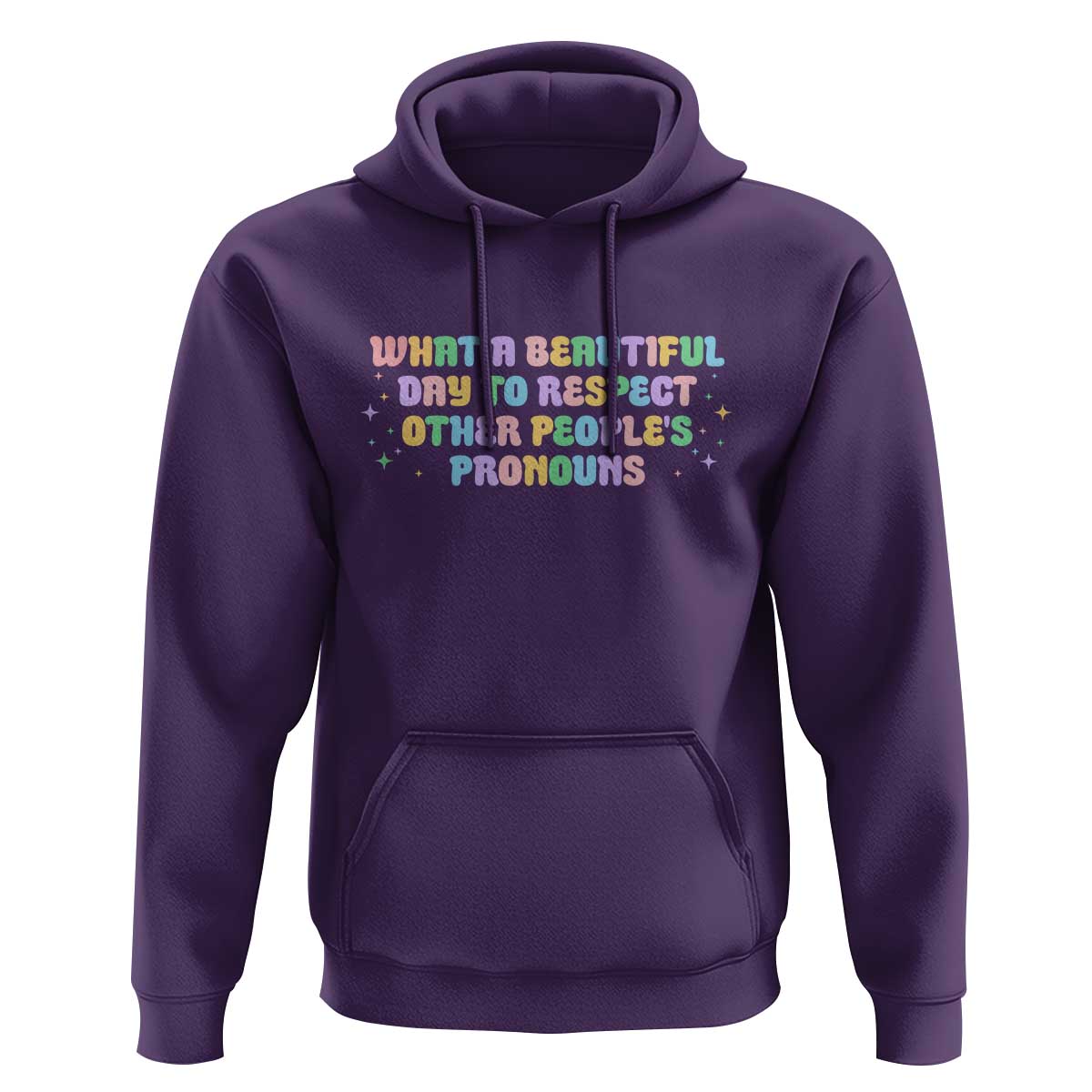 Equality Pride Hoodie Respect Other People's Pronouns LGBT LGBTQ Pride Ally - Wonder Print Shop