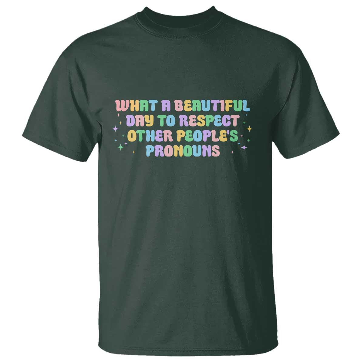 Equality Pride T Shirt Respect Other People's Pronouns LGBT LGBTQ Pride Ally - Wonder Print Shop