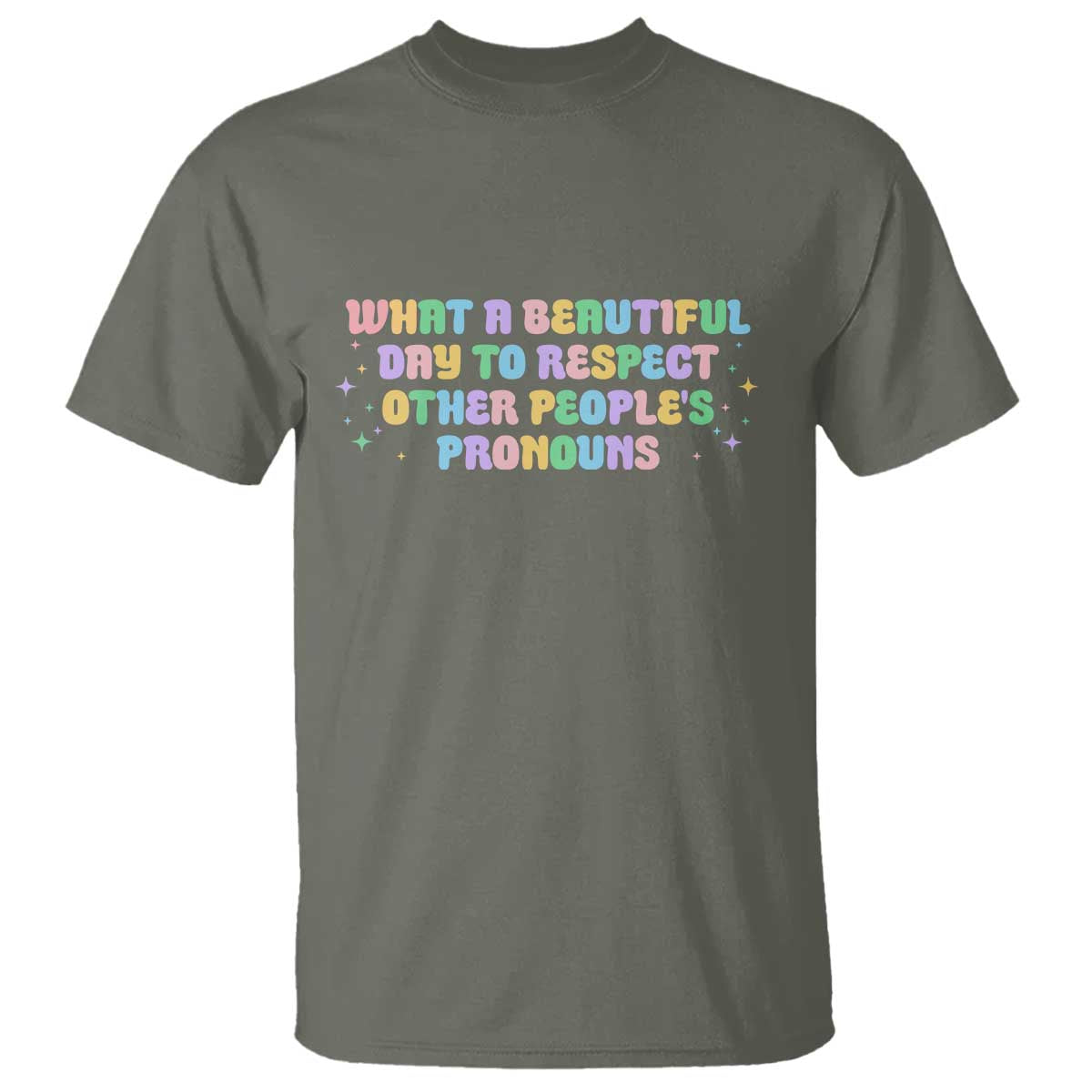 Equality Pride T Shirt Respect Other People's Pronouns LGBT LGBTQ Pride Ally - Wonder Print Shop