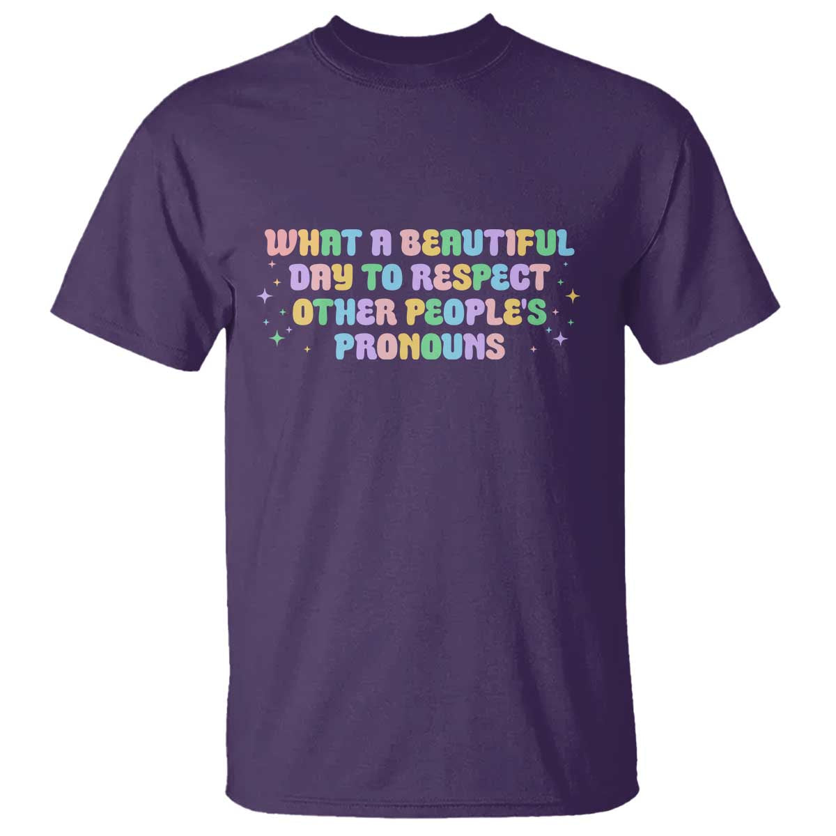 Equality Pride T Shirt Respect Other People's Pronouns LGBT LGBTQ Pride Ally - Wonder Print Shop