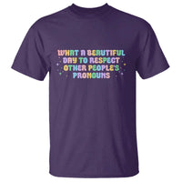 Equality Pride T Shirt Respect Other People's Pronouns LGBT LGBTQ Pride Ally - Wonder Print Shop