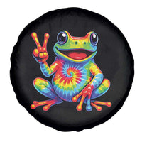 Tie-Dye Frog Peace Sign Hippie Spare Tire Cover Toad Trends Effect Printing - Wonder Print Shop