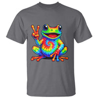 Tie-Dye Frog Peace Sign Hippie T Shirt Toad Trends Effect Printing - Wonder Print Shop