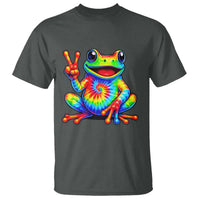 Tie-Dye Frog Peace Sign Hippie T Shirt Toad Trends Effect Printing - Wonder Print Shop