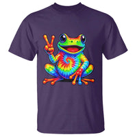 Tie-Dye Frog Peace Sign Hippie T Shirt Toad Trends Effect Printing - Wonder Print Shop