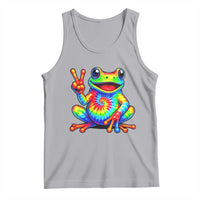 Tie-Dye Frog Peace Sign Hippie Tank Top Toad Trends Effect Printing - Wonder Print Shop