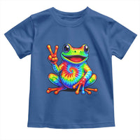 Tie-Dye Frog Peace Sign Hippie Toddler T Shirt Toad Trends Effect Printing - Wonder Print Shop