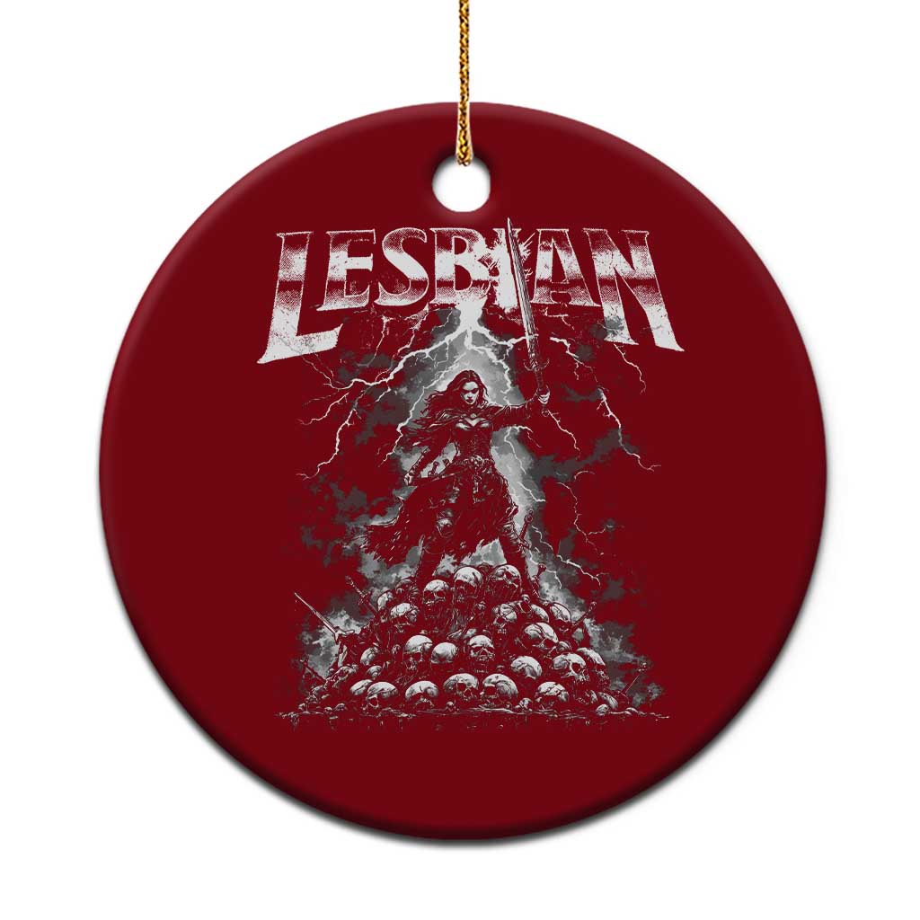 Lesbian Ceramic Ornament Funny Meme Dark Fantasy - Wonder Print Shop