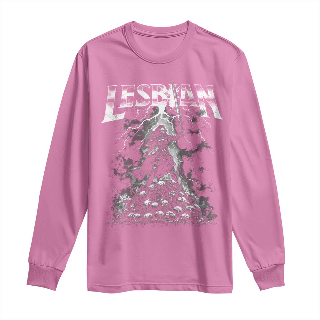 Lesbian Long Sleeve Shirt Funny Meme Dark Fantasy