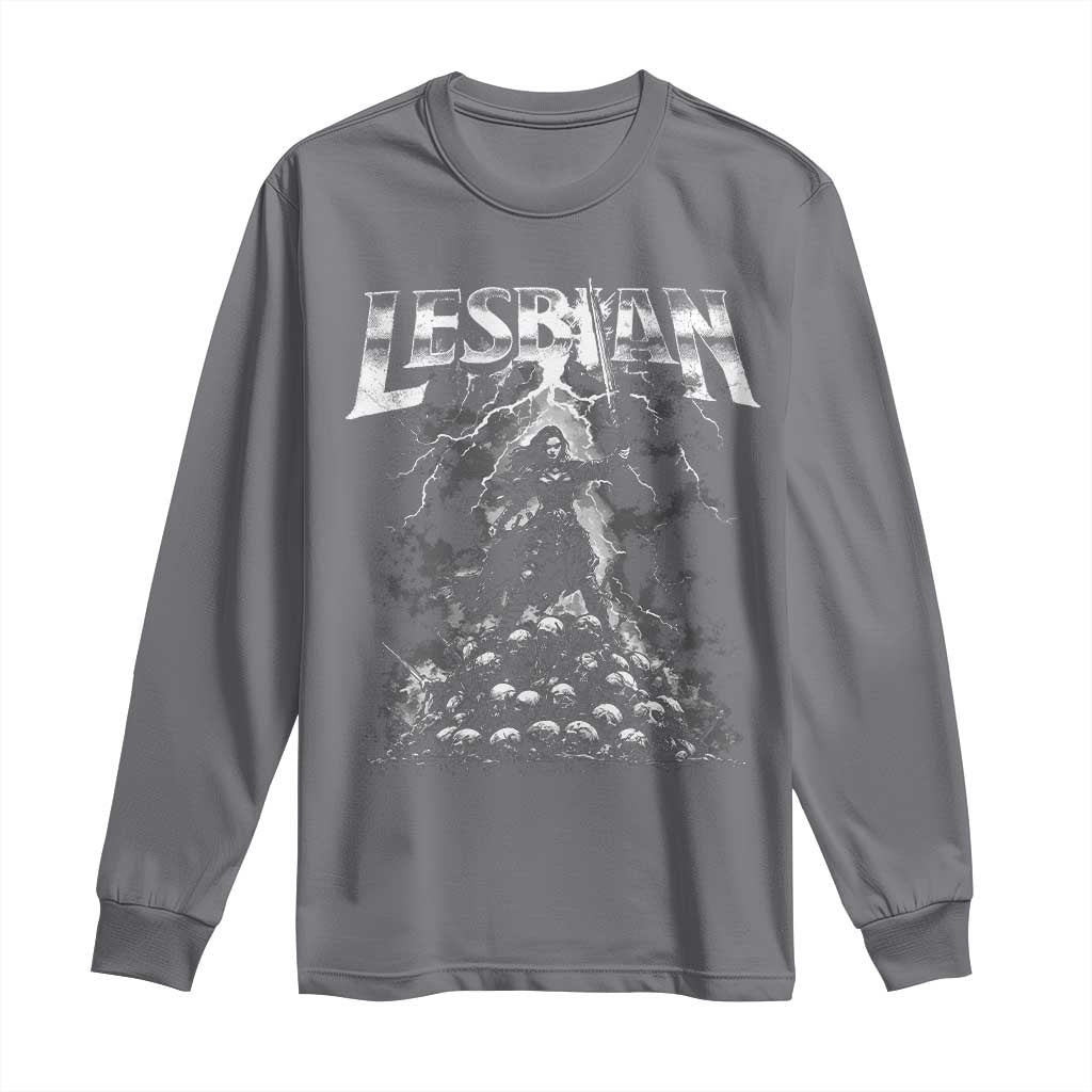 Lesbian Long Sleeve Shirt Funny Meme Dark Fantasy