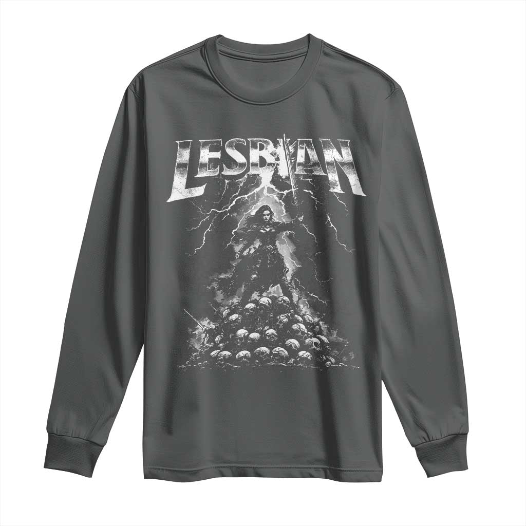Lesbian Long Sleeve Shirt Funny Meme Dark Fantasy