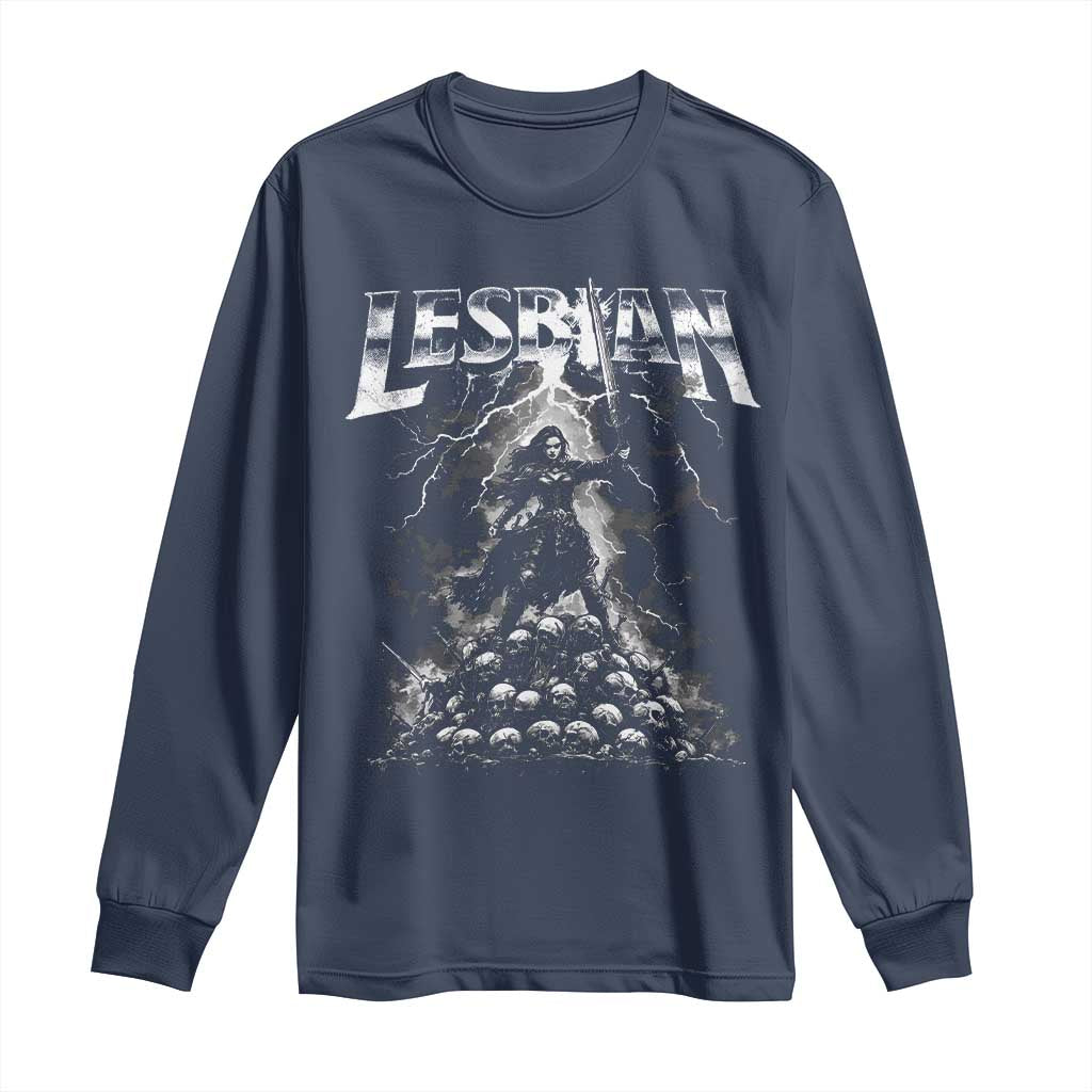 Lesbian Long Sleeve Shirt Funny Meme Dark Fantasy