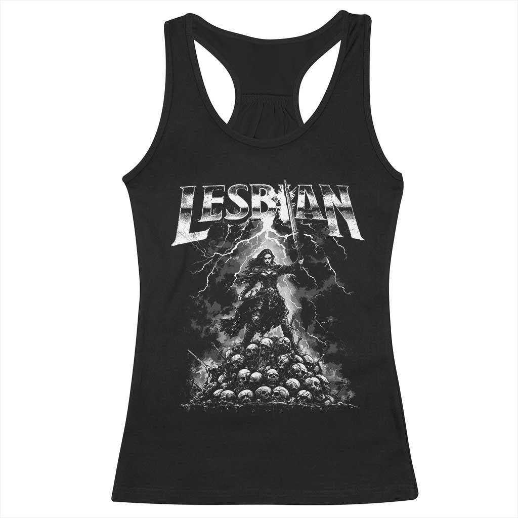 Lesbian Racerback Tank Top Funny Meme Dark Fantasy