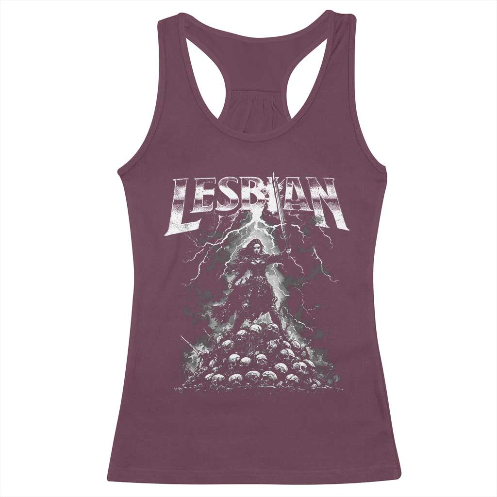 Lesbian Racerback Tank Top Funny Meme Dark Fantasy