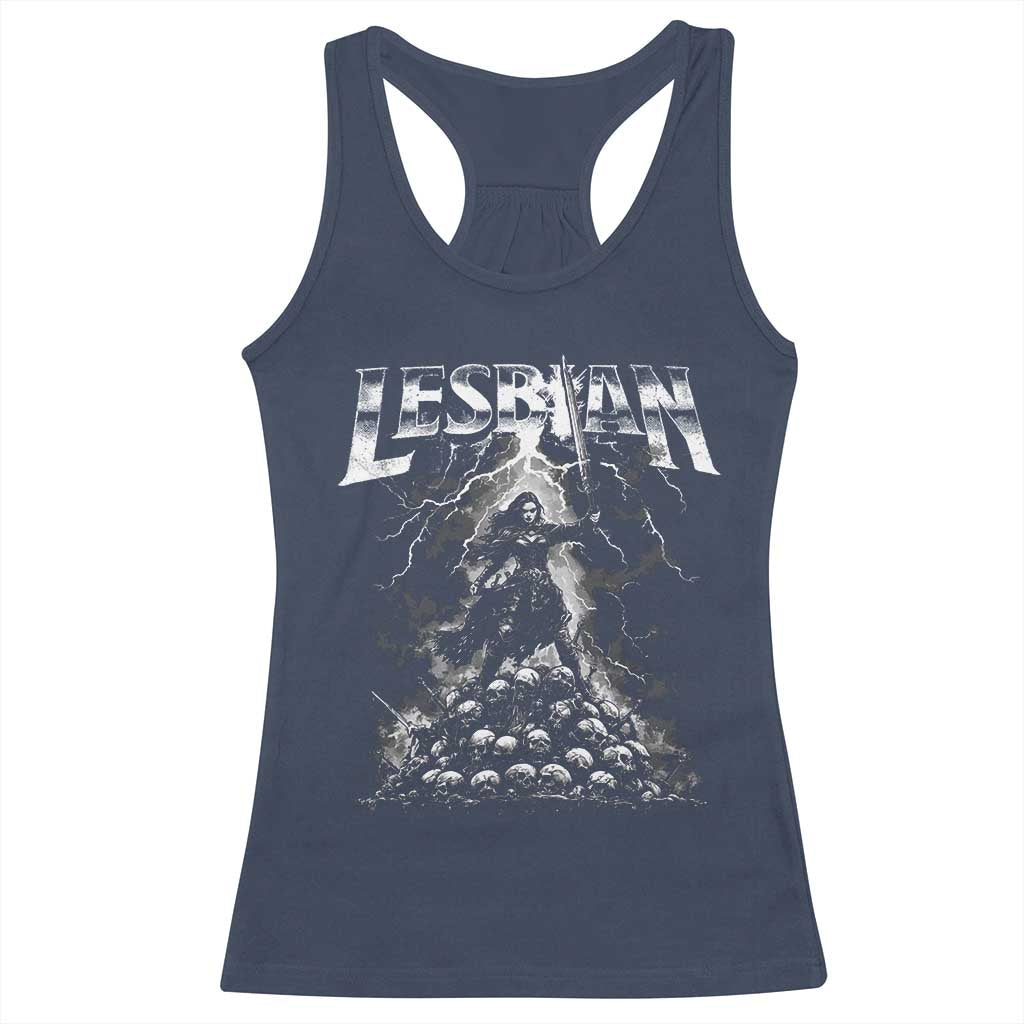 Lesbian Racerback Tank Top Funny Meme Dark Fantasy