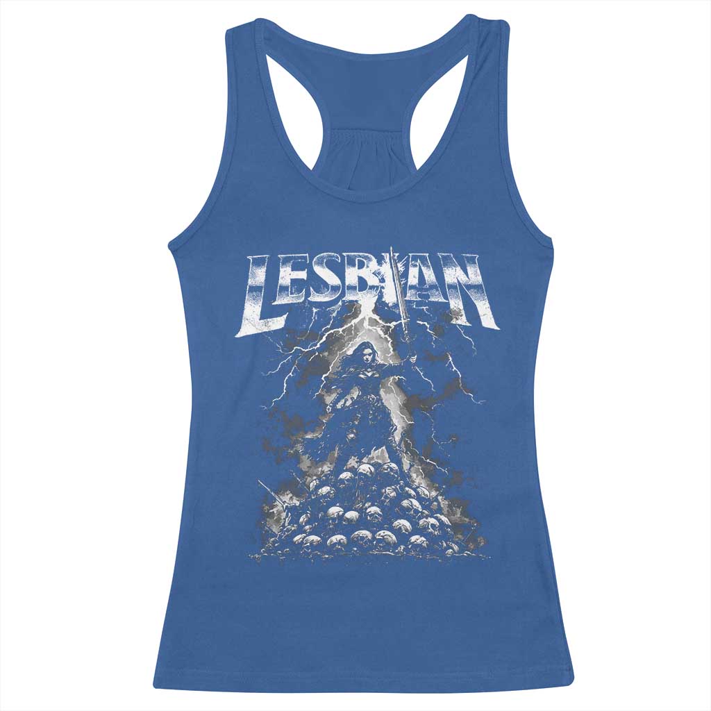 Lesbian Racerback Tank Top Funny Meme Dark Fantasy