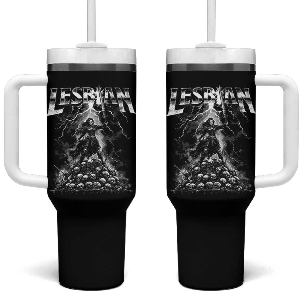 Lesbian Tumbler With Handle Funny Meme Dark Fantasy