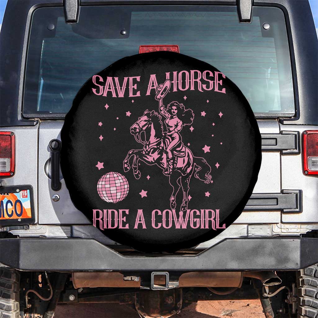 Save A Horse Ride A Cowgirl Spare Tire Cover Subtle Lesbian Cowgirl Western LGBTQ Pride Month - Wonder Print Shop