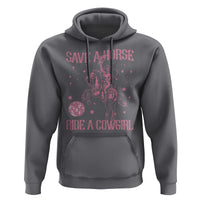 Save A Horse Ride A Cowgirl Hoodie Subtle Lesbian Cowgirl Western LGBTQ Pride Month - Wonder Print Shop