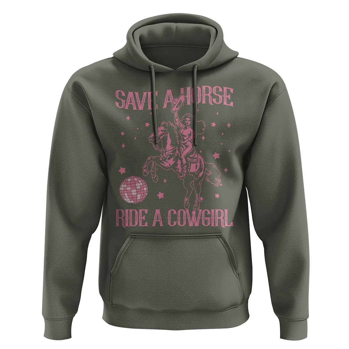 Save A Horse Ride A Cowgirl Hoodie Subtle Lesbian Cowgirl Western LGBTQ Pride Month - Wonder Print Shop