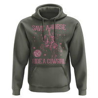 Save A Horse Ride A Cowgirl Hoodie Subtle Lesbian Cowgirl Western LGBTQ Pride Month - Wonder Print Shop