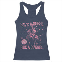 Save A Horse Ride A Cowgirl Racerback Tank Top Subtle Lesbian Cowgirl Western LGBTQ Pride Month - Wonder Print Shop