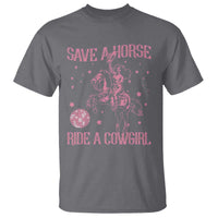 Save A Horse Ride A Cowgirl T Shirt Subtle Lesbian Cowgirl Western LGBTQ Pride Month - Wonder Print Shop