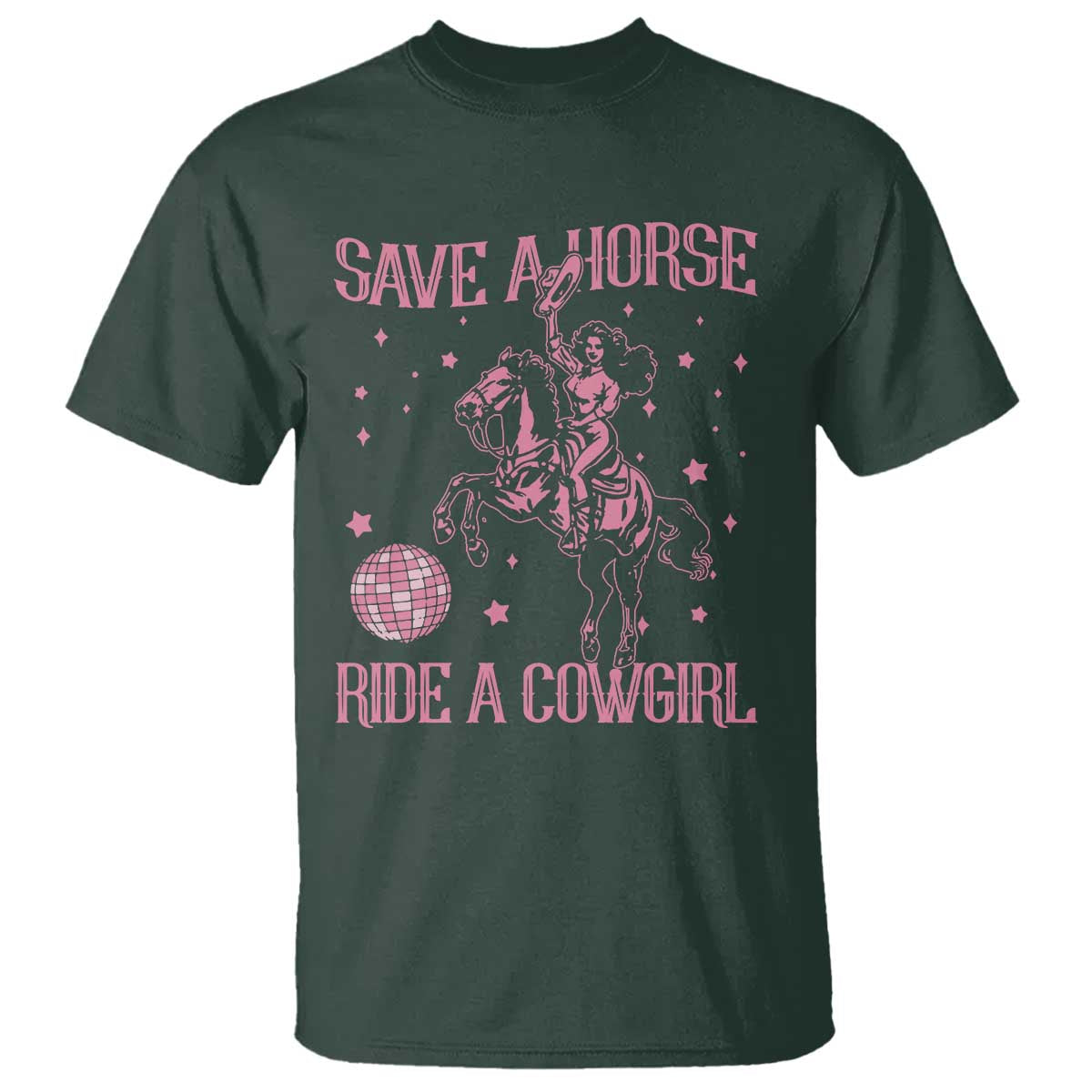 Save A Horse Ride A Cowgirl T Shirt Subtle Lesbian Cowgirl Western LGBTQ Pride Month - Wonder Print Shop