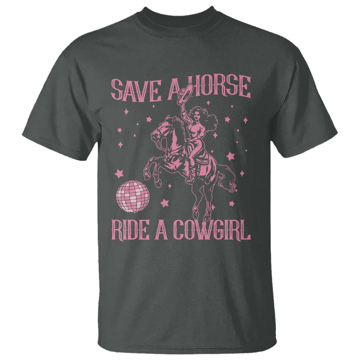 Save A Horse Ride A Cowgirl T Shirt Subtle Lesbian Cowgirl Western LGBTQ Pride Month - Wonder Print Shop