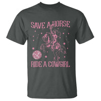 Save A Horse Ride A Cowgirl T Shirt Subtle Lesbian Cowgirl Western LGBTQ Pride Month - Wonder Print Shop