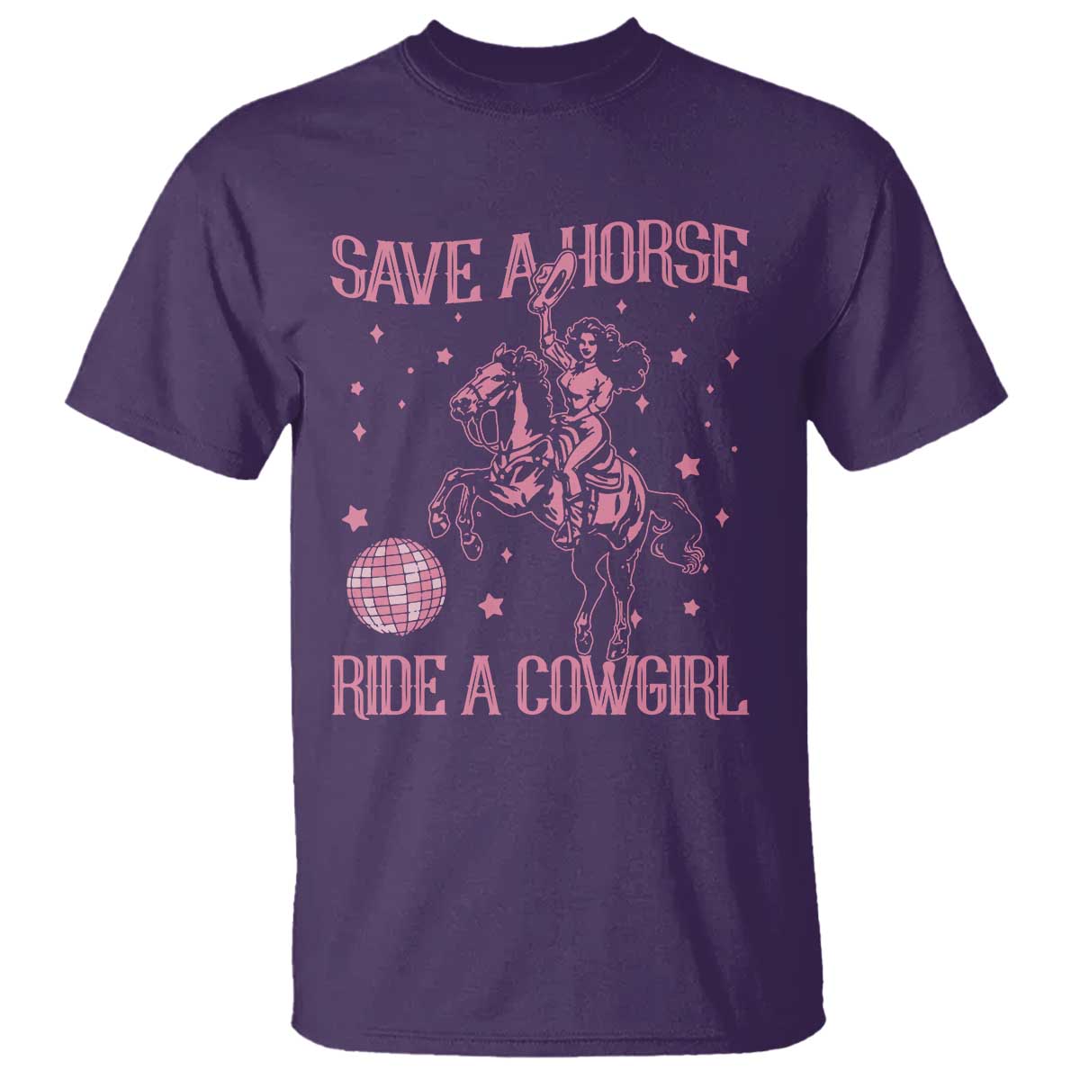 Save A Horse Ride A Cowgirl T Shirt Subtle Lesbian Cowgirl Western LGBTQ Pride Month - Wonder Print Shop