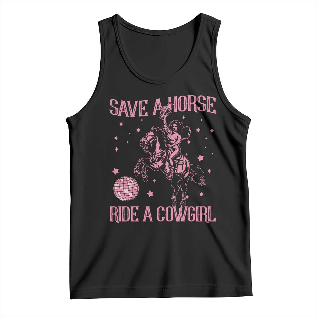 Save A Horse Ride A Cowgirl Tank Top Subtle Lesbian Cowgirl Western LGBTQ Pride Month - Wonder Print Shop