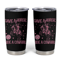 Save A Horse Ride A Cowgirl Tumbler Cup Subtle Lesbian Cowgirl Western LGBTQ Pride Month - Wonder Print Shop