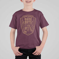 Support Wildlife Raise Boys T Shirt For Kid Funny Mama Bear Outdoor Family Nature Lover Gift