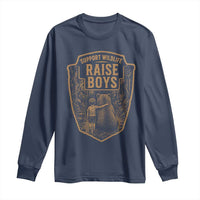 Support Wildlife Raise Boys Long Sleeve Shirt Funny Mama Bear Outdoor Family Nature Lover Gift