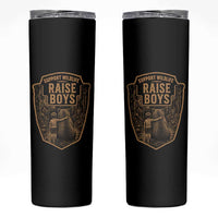 Support Wildlife Raise Boys Skinny Tumbler Funny Mama Bear Outdoor Family Nature Lover Gift